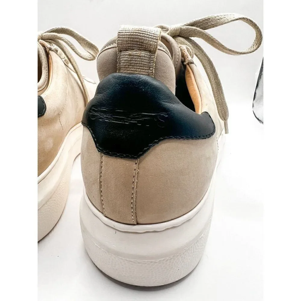 Greats Beige Platform Sneakers Size 8.5